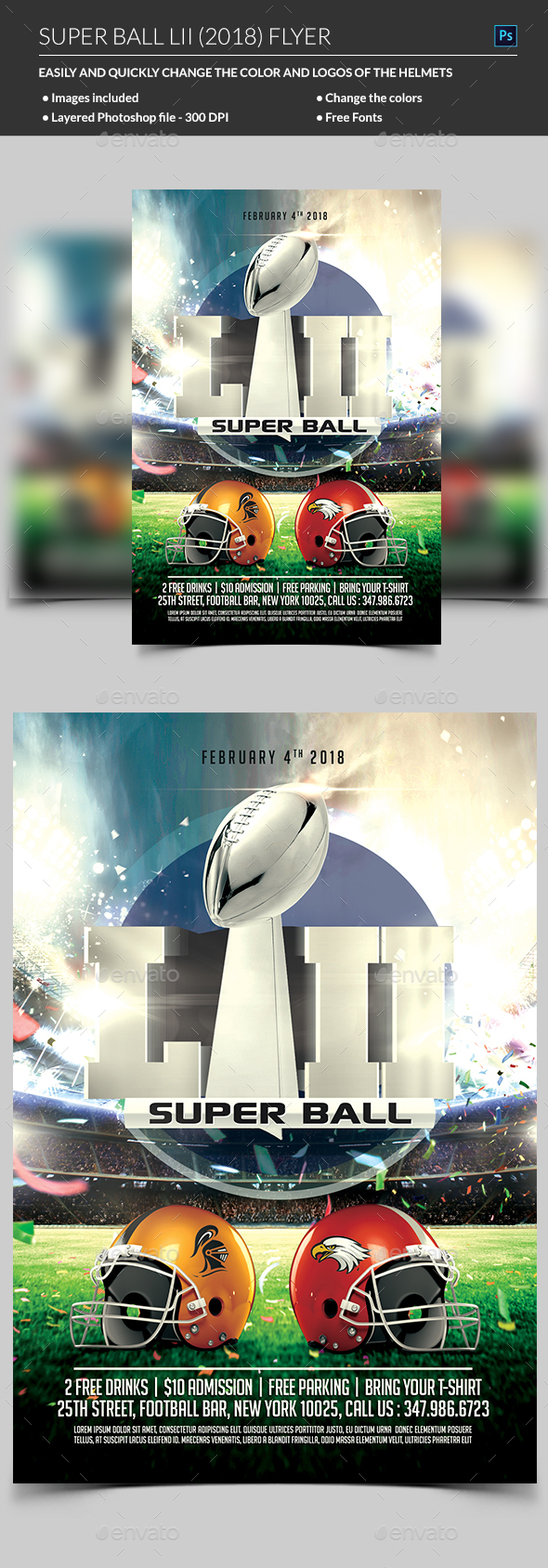 GraphicRiver American Football Flyer 21163454
