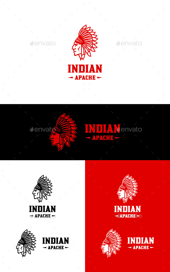 Apache Indian Logo - Humans Logo Templates
