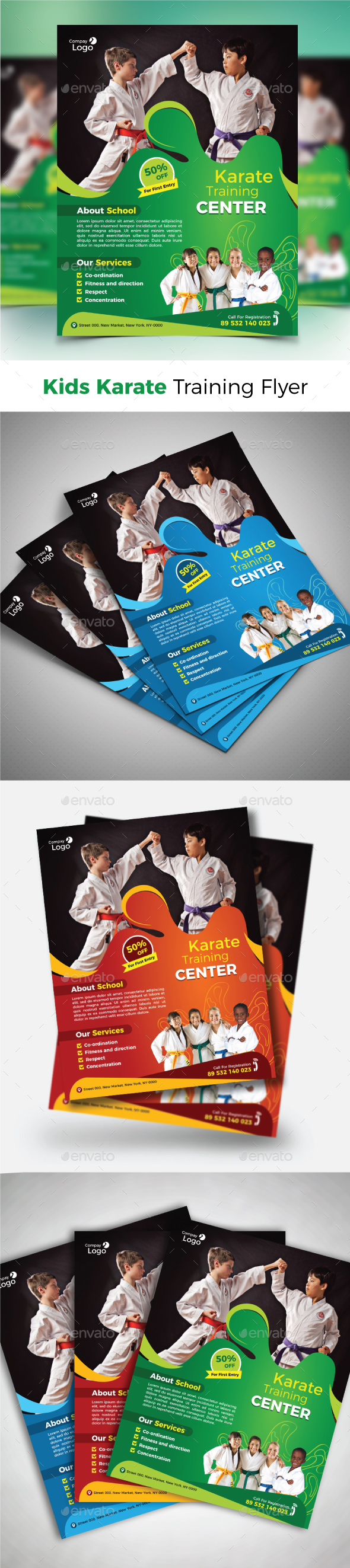 GraphicRiver Kids Karate Training Flyer 21177972 GraphicRiver Kids Karate Training Flyer 21177972