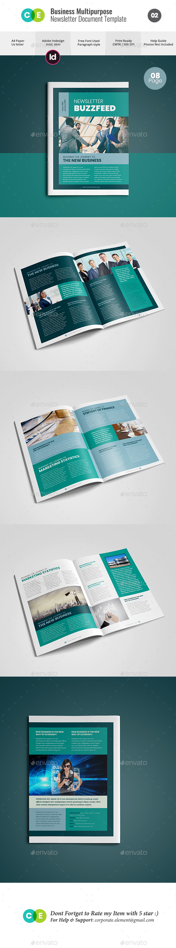 Newsletter For Multipurpose Business V02 - Newsletters Print Templates