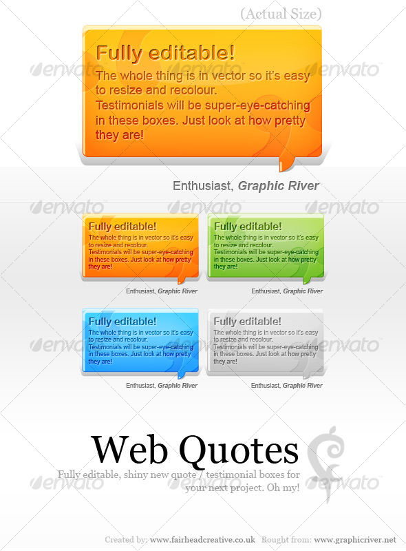 Web Quotes - Web Elements