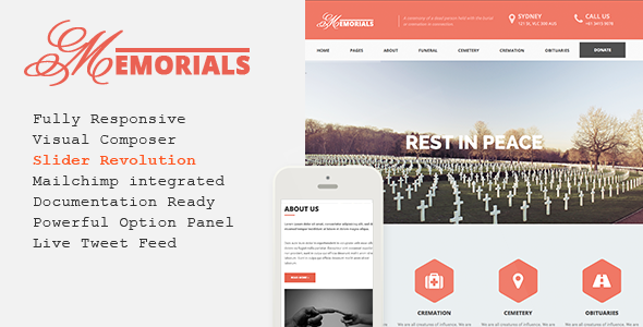 Memorials - Responsive Funeral WordPress Theme