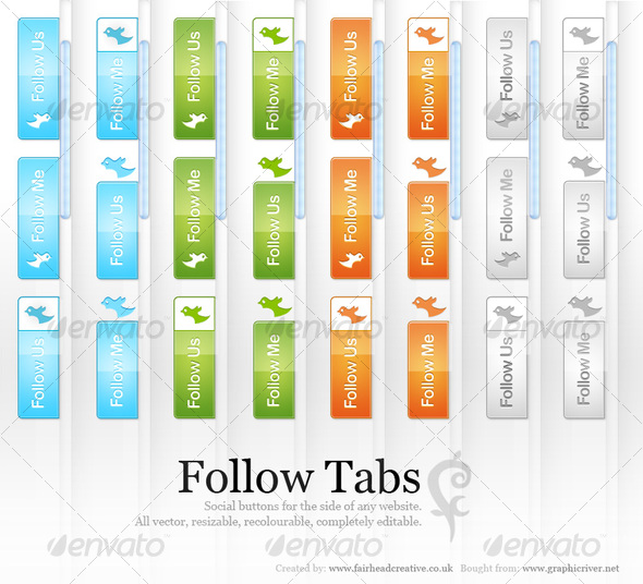Follow Tags - Buttons Web Elements