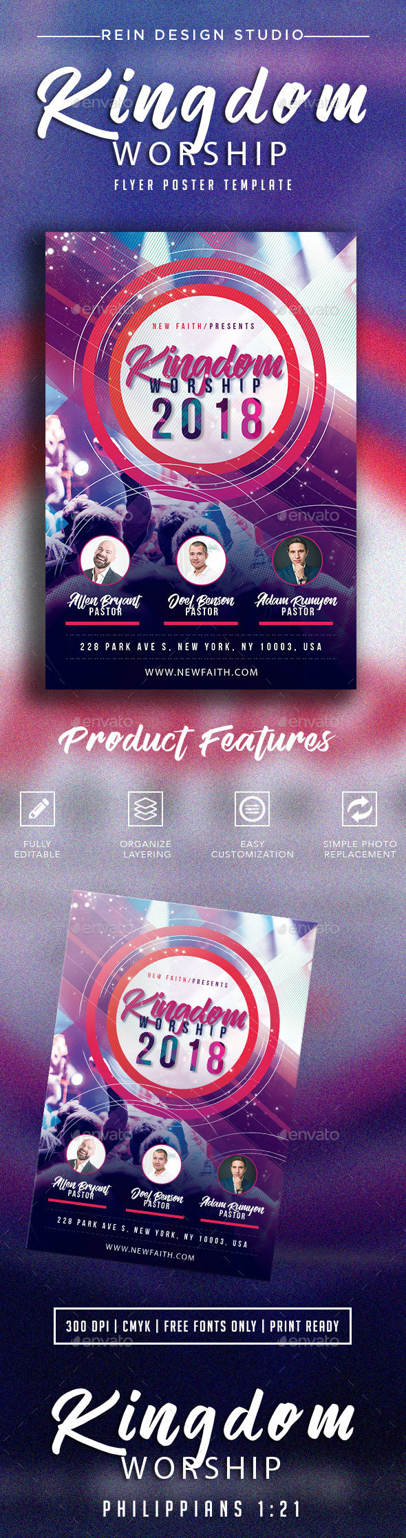 GraphicRiver Kingdom Worship Church Flyer 21179328 GraphicRiver Kingdom Worship Church Flyer 21179328