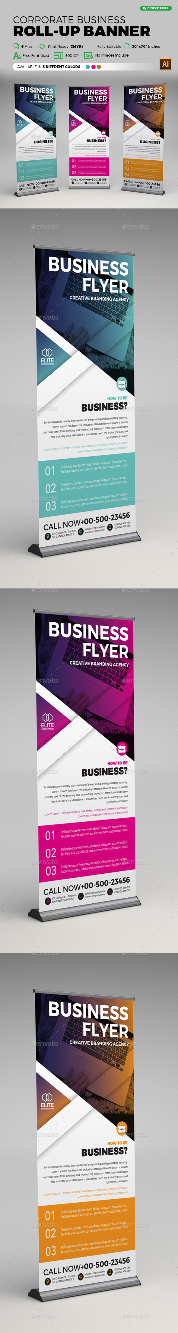 GraphicRiver Corporate Business Roll-up Banner 21179617