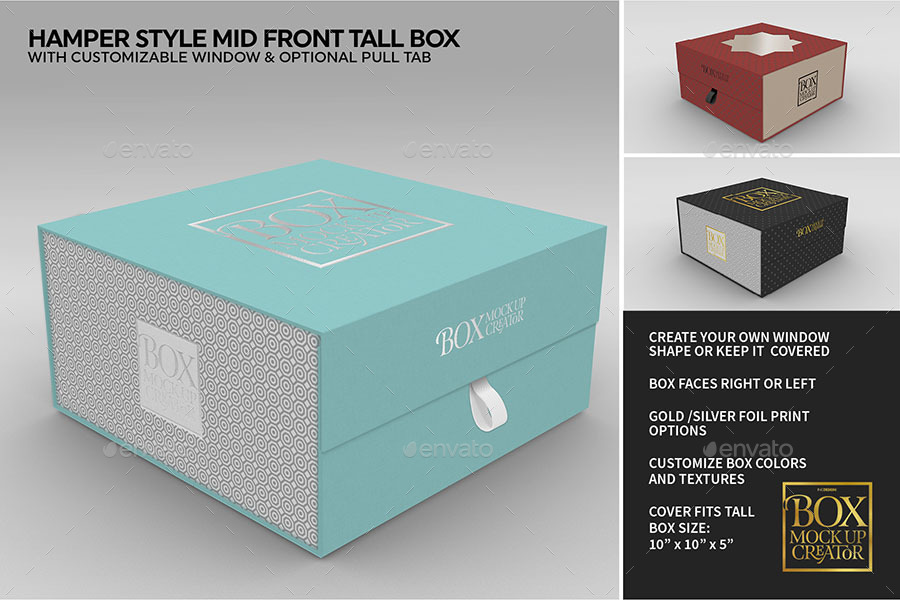 Download Box Packaging MockUp Creator by incybautista | GraphicRiver