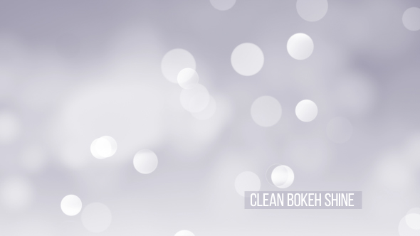 Clean White Bokeh Shine Loop