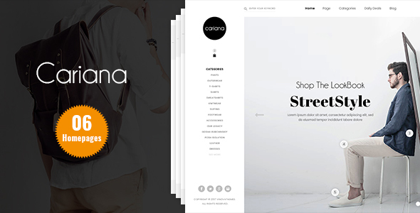 ThemeForest Cariana Minimalist Ecommerce PSD Template 21180213 ThemeForest Cariana Minimalist Ecommerce PSD Template 21180213