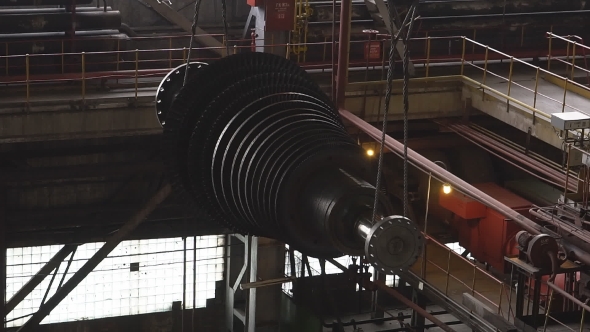 Engineer Taking Notes for Maintenance Steam Turbine of Thermal Power Plant