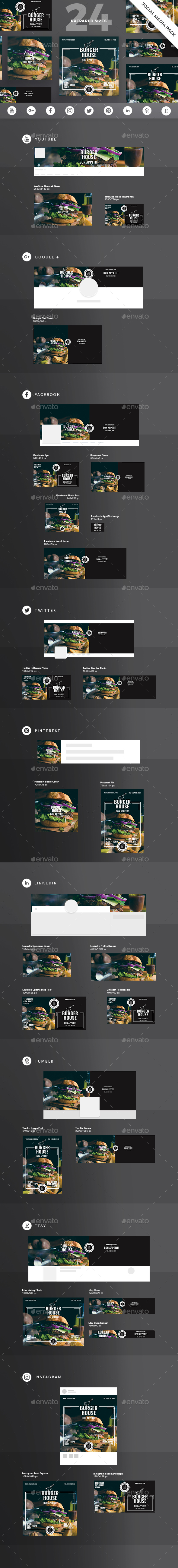 GraphicRiver Burger House Social Media Pack 21180368