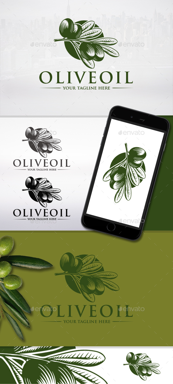 Olives Logo Template - Nature Logo Templates