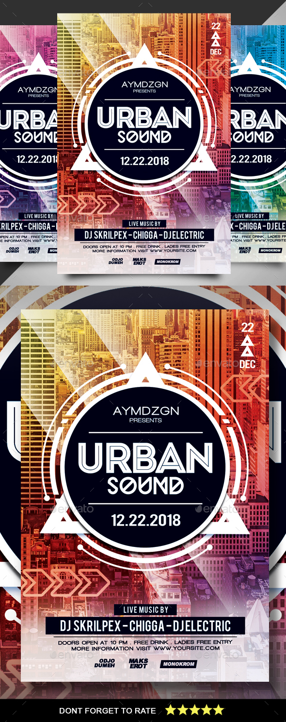 GraphicRiver Urban Sound Flyer 21180711 GraphicRiver Urban Sound Flyer 21180711
