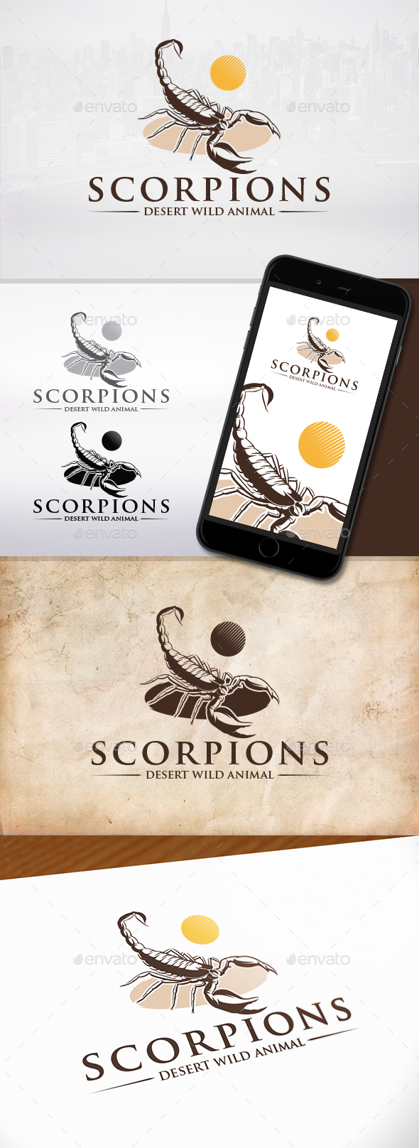 Scorpion Logo Template - Animals Logo Templates