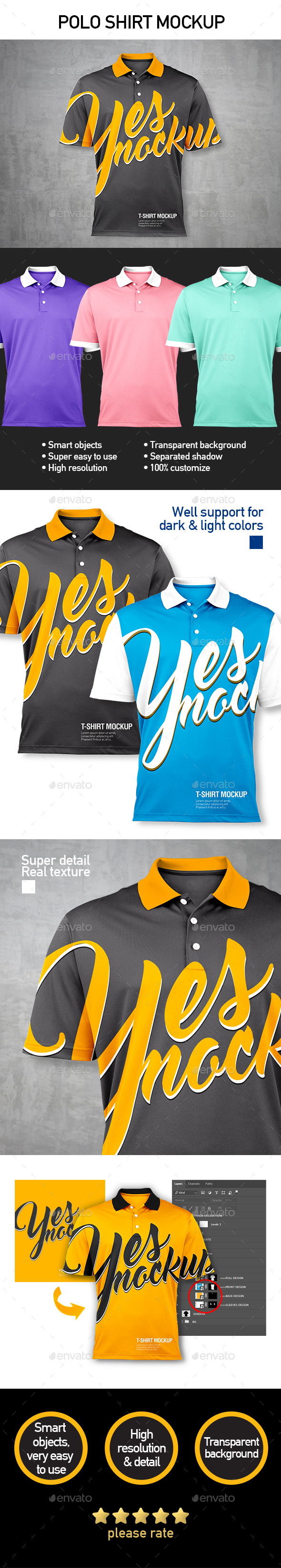 GraphicRiver Polo Shirt Mockup 21181430 GraphicRiver Polo Shirt Mockup 21181430