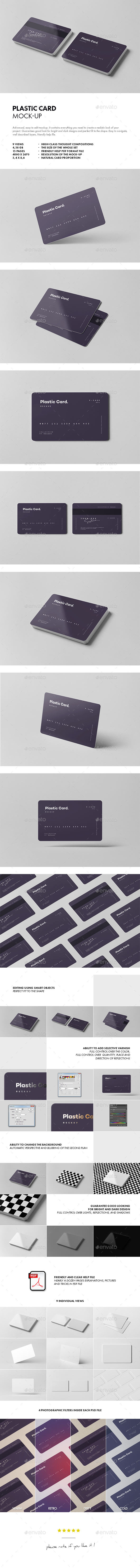 Plastic Card Mock-up - Business Cards Print