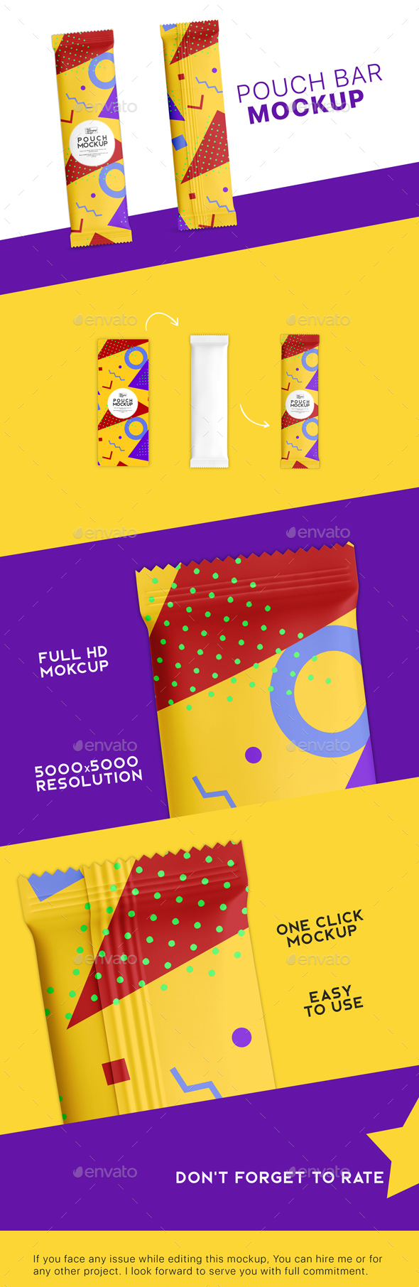 Energy Bar Packaging Mockup Energy Bar Packaging Mockup