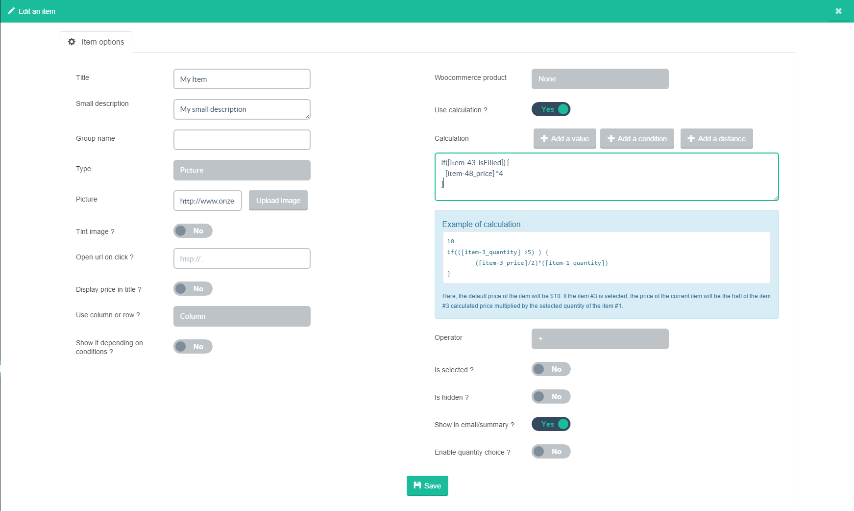 shopping list cost calculator