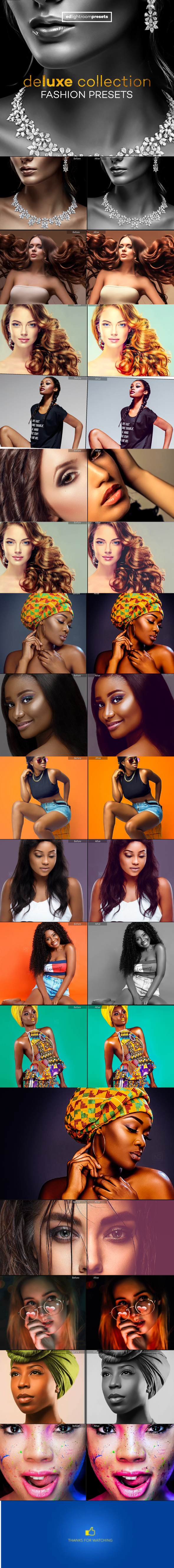 18 Deluxe Fashion Lightroom Presets - Portrait Lightroom Presets