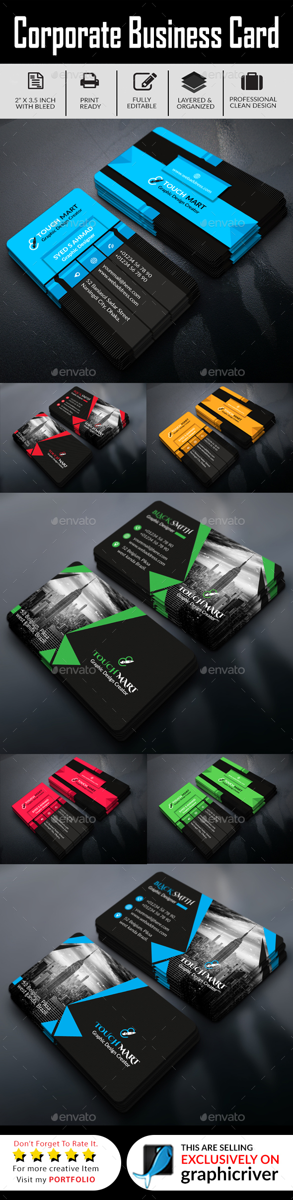GraphicRiver Business Card Bundle 21183093 GraphicRiver Business Card Bundle 21183093