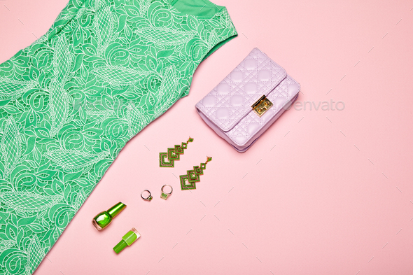 Fashion lady accessories set - Stock Photo - Images