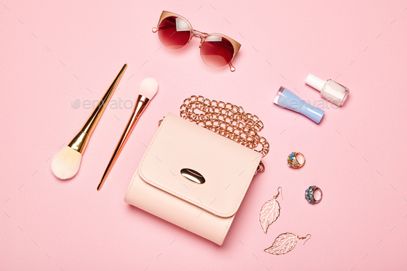 Fashion lady accessories set - Stock Photo - Images