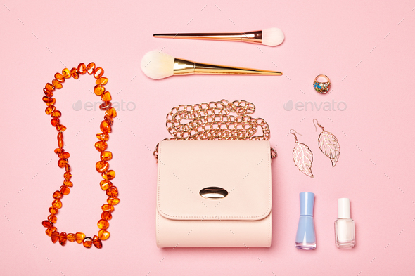 Fashion lady accessories set - Stock Photo - Images