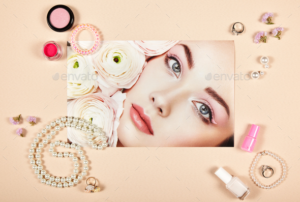 Fashion lady accessories collage - Stock Photo - Images