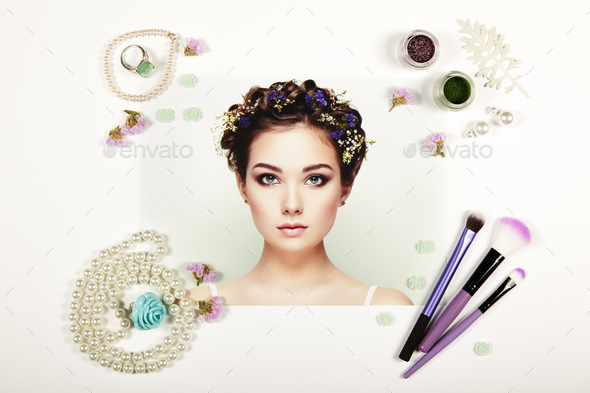 Fashion lady accessories collage - Stock Photo - Images