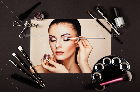 Fashion lady accessories collage - Stock Photo - Images