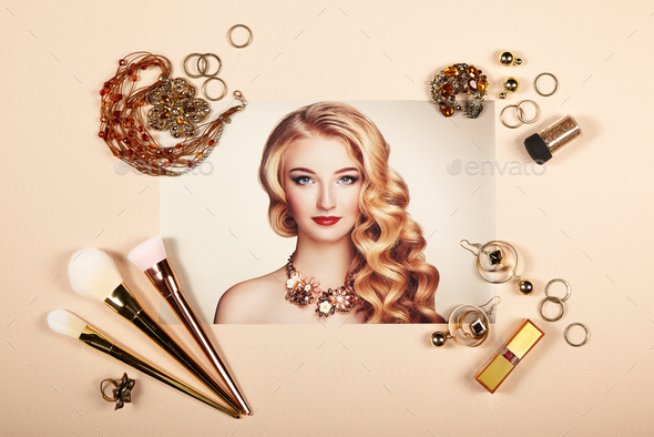 Fashion lady accessories collage - Stock Photo - Images