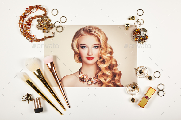 Fashion lady accessories collage - Stock Photo - Images