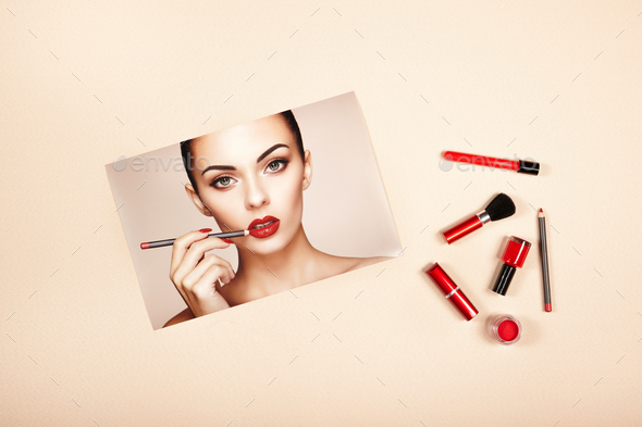 Fashion lady accessories collage - Stock Photo - Images