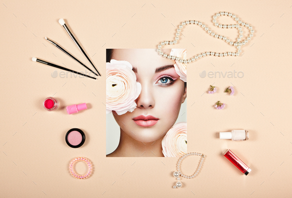 Fashion lady accessories collage - Stock Photo - Images