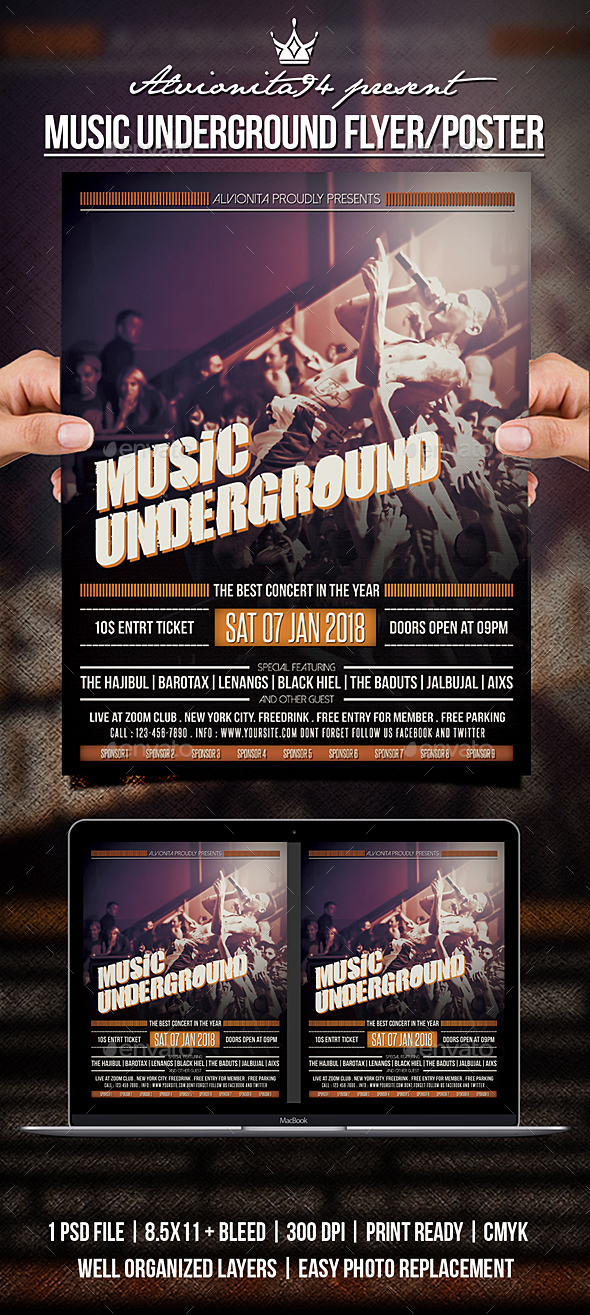 GraphicRiver Music Underground Flyer Poster 21183574 GraphicRiver Music Underground Flyer Poster 21183574