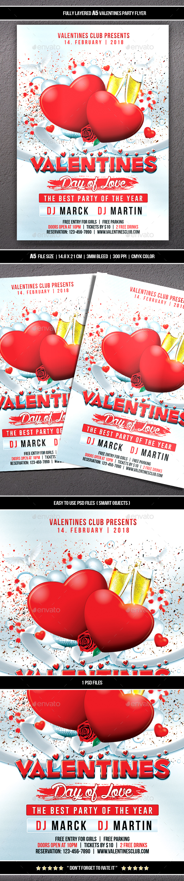 GraphicRiver Valentines Party Flyer 21183598 GraphicRiver Valentines Party Flyer 21183598
