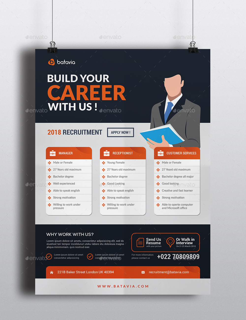 Job Vacancy Flyer, Print Templates GraphicRiver