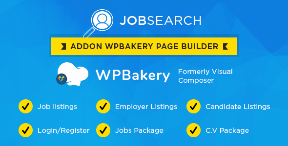 Wp JobSearch Plugin Short-codes Addon For Wp Bakery Page Builder Plugin by eyecix
