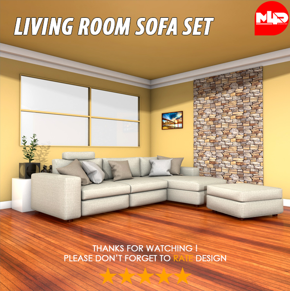 Living Room Sofa - 3Docean 21184726