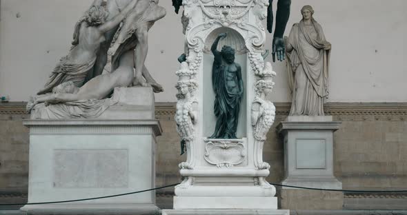 Perseus Statue By Cellini 1545 1554 at the Piazza Della Signoria Florence Italy