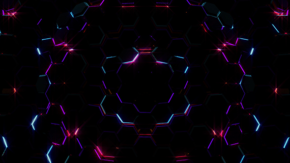 Electric Hexagons Lights 02