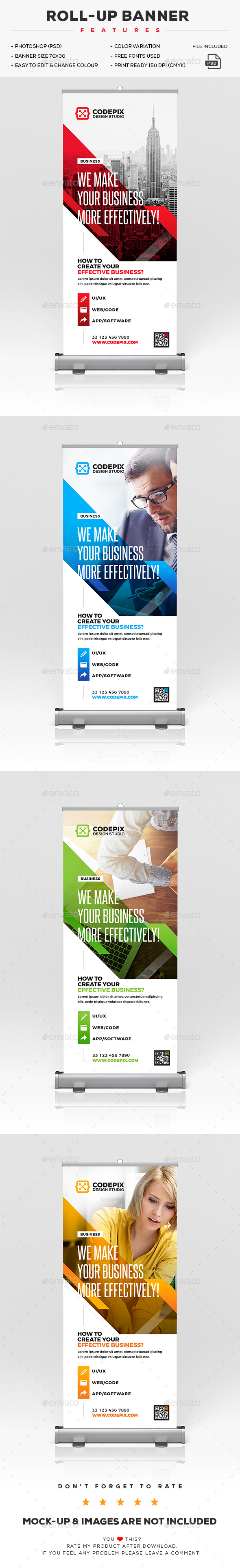 Roll-Up Banner - Signage Print Templates