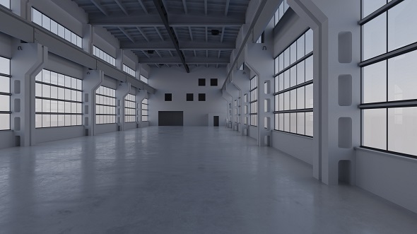 Factory Hall Interior - 3Docean 21185691