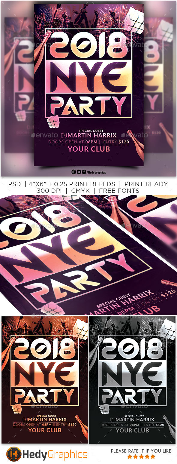GraphicRiver 2018 Nye Party Flyer 21186064 GraphicRiver 2018 Nye Party Flyer 21186064
