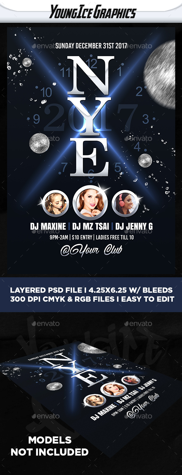 GraphicRiver NYE Party Flyer Template 21186261