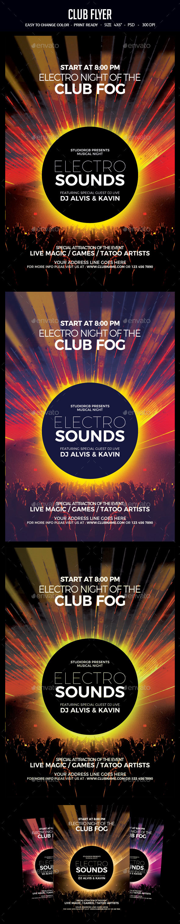 Club Flyer - Clubs & Parties Events
