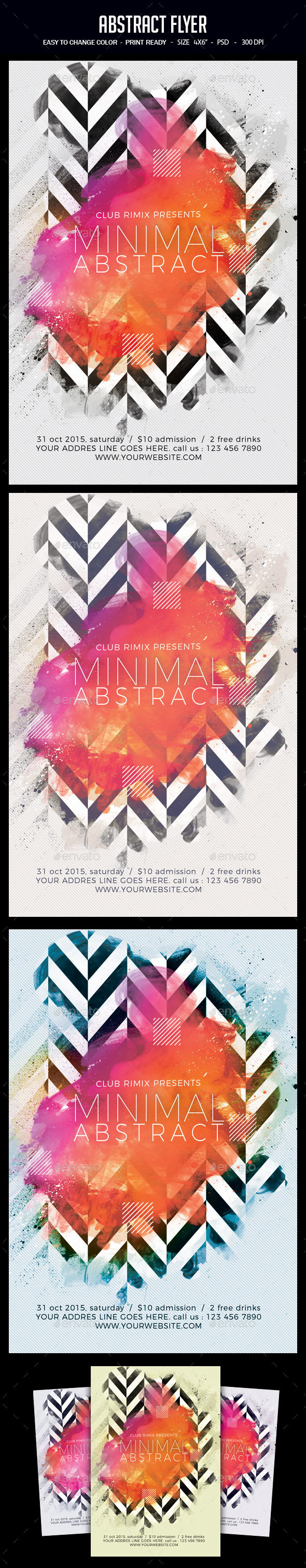 Abstract Flyer - Clubs & Parties Events