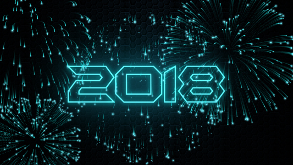 New Year Count Down Tron style
