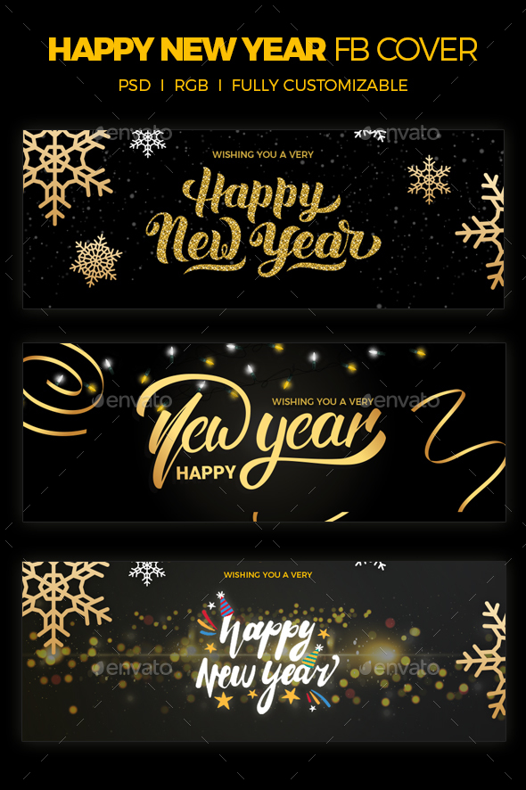 Happy New Year Facebook Cover - Facebook Timeline Covers Social Media