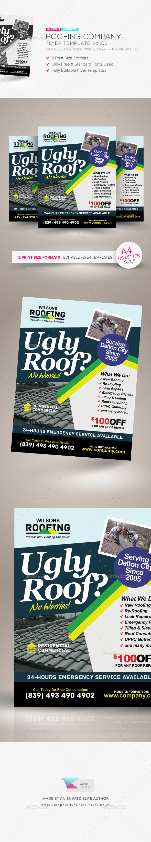 GraphicRiver Roofing Company Flyer Template Vol.02 21187568 GraphicRiver Roofing Company Flyer Template Vol.02 21187568