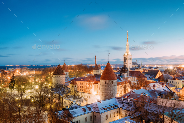 Traditional Old Architecture Cityscape In Historic District Of T - Stock Photo - Images